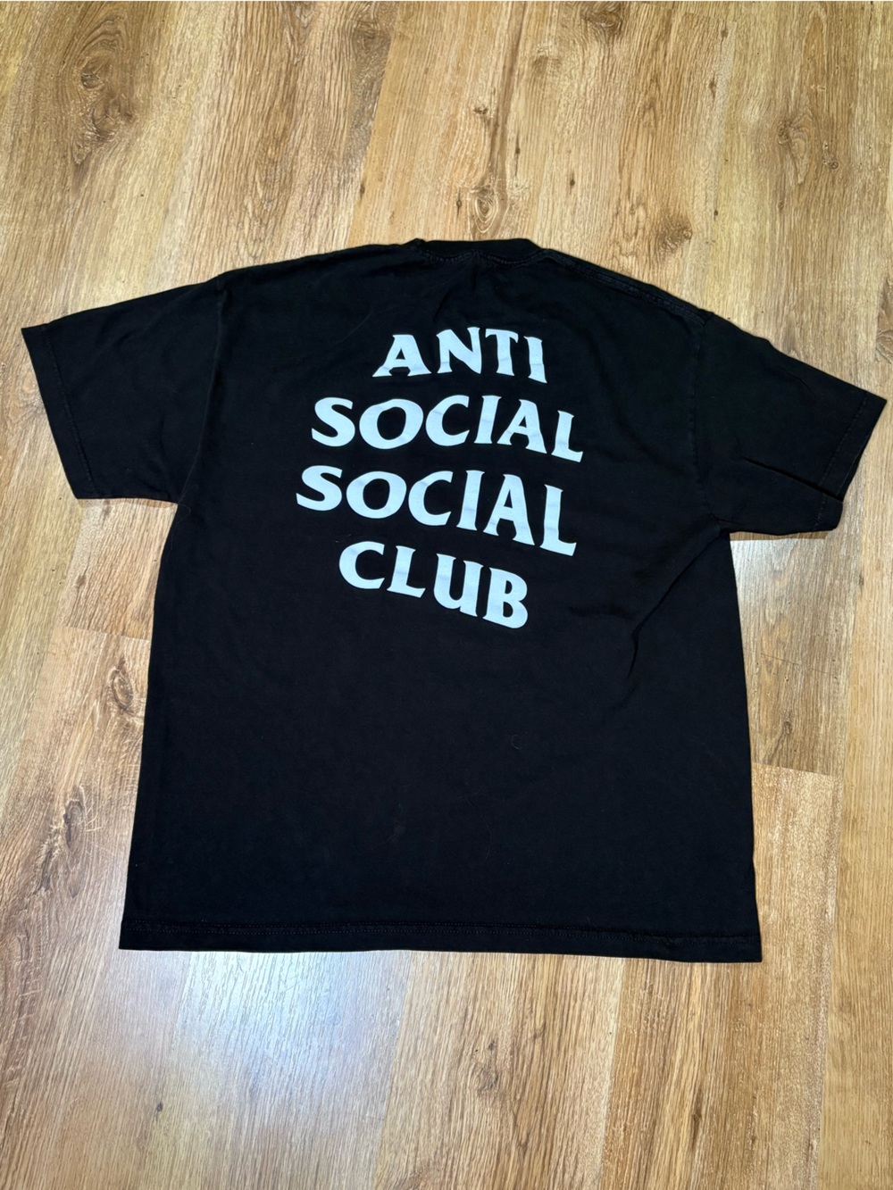 Anti Social Social Club Black Tee with White Logo